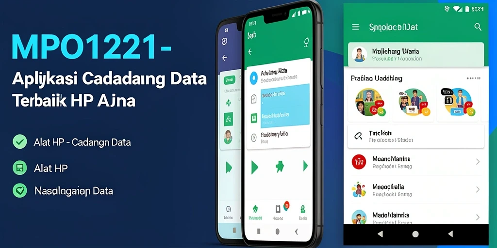 Tampilan antarmuka MPO1221 yang sederhana dan mudah digunakan untuk cadangan data.